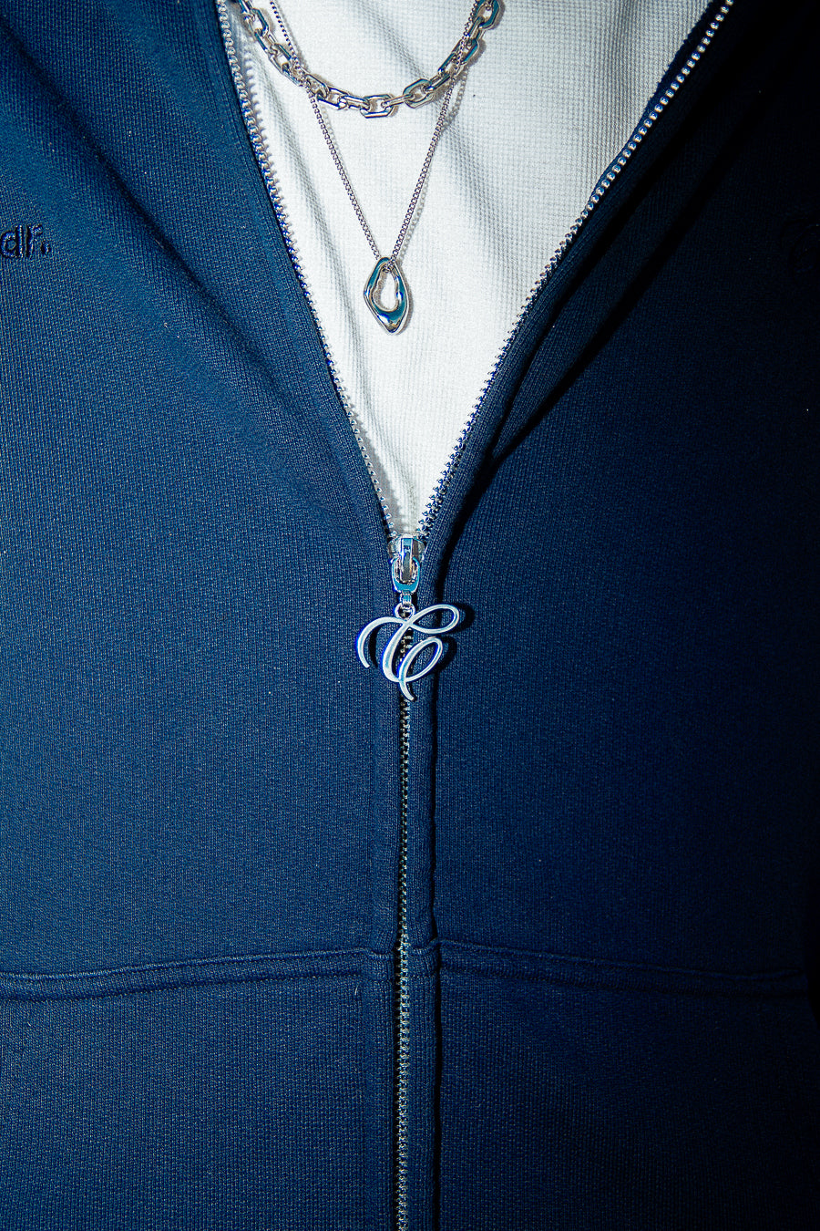Navy Blue Ziphoodie